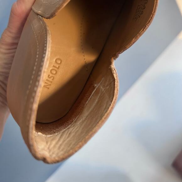 Nisolo boot size 8 Mia Everyday Ankle Bootie Almond minimalist sustainable - Picture 9 of 12